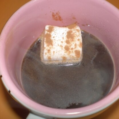 ちょっとクセのある（？）黒豆コーヒーで作ってみました。シナモンの香りが良かったです。ご馳走様～＾＾